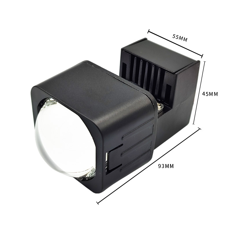 LED kettős fókuszú lencsés fényszóró modul autókhoz és motorkerékpárokhoz, univerzális kompatibilitás, 45W, 9–16V, 3700lm, IP68, 30000h