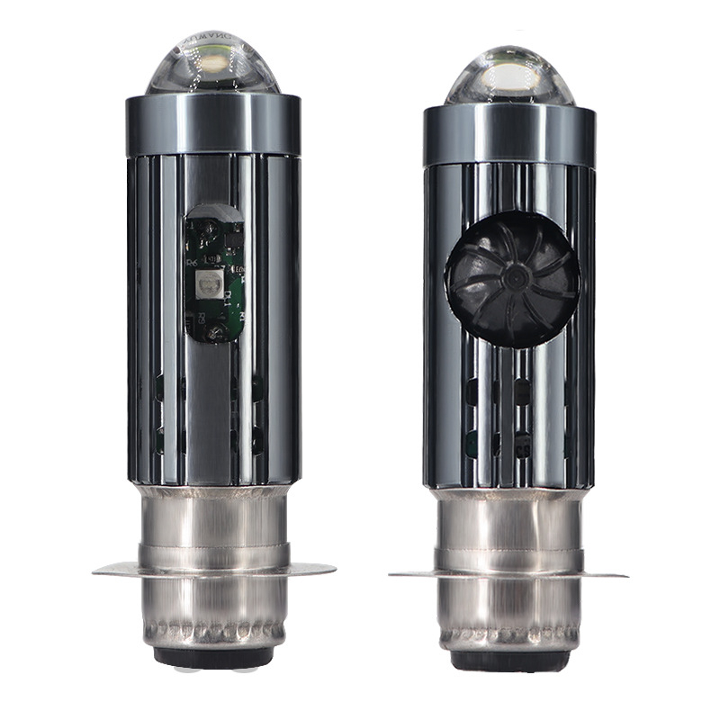 Motociklist LED reflektor s H6 fisheye lećom, zakrivljenim snopom svjetla i hlađenjem ventilatorom
