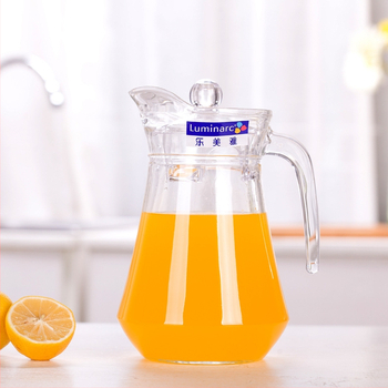 Luminarc γυάλινη κανάτα για κρύο νερό με υφή χτυπήματος – θερμοανθεκτικό γυάλινο δοχείο για χυμούς, τσάι και ποτά