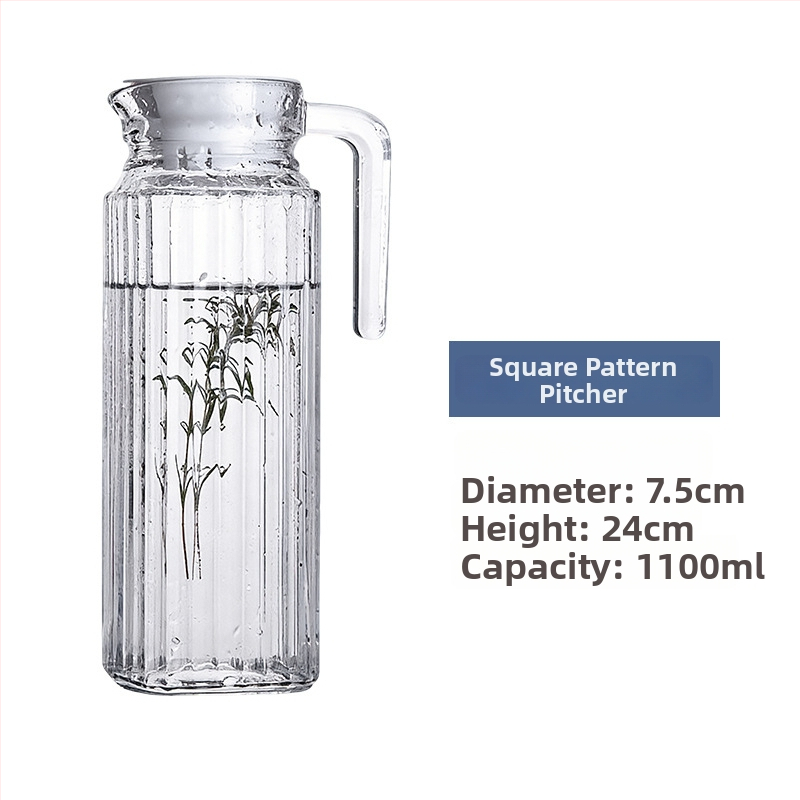 Luminarc γυάλινη κανάτα για κρύο νερό με υφή χτυπήματος – θερμοανθεκτικό γυάλινο δοχείο για χυμούς, τσάι και ποτά