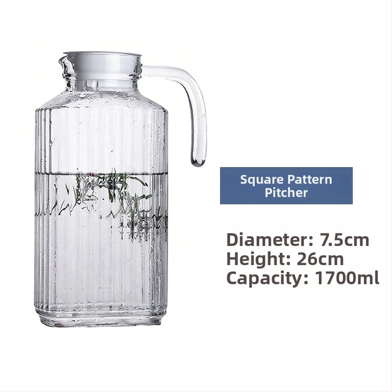 Luminarc γυάλινη κανάτα για κρύο νερό με υφή χτυπήματος – θερμοανθεκτικό γυάλινο δοχείο για χυμούς, τσάι και ποτά