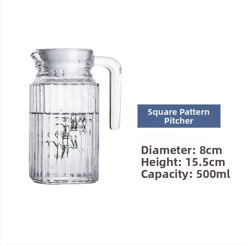 Luminarc γυάλινη κανάτα για κρύο νερό με υφή χτυπήματος – θερμοανθεκτικό γυάλινο δοχείο για χυμούς, τσάι και ποτά