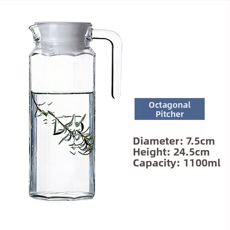 Luminarc γυάλινη κανάτα για κρύο νερό με υφή χτυπήματος – θερμοανθεκτικό γυάλινο δοχείο για χυμούς, τσάι και ποτά