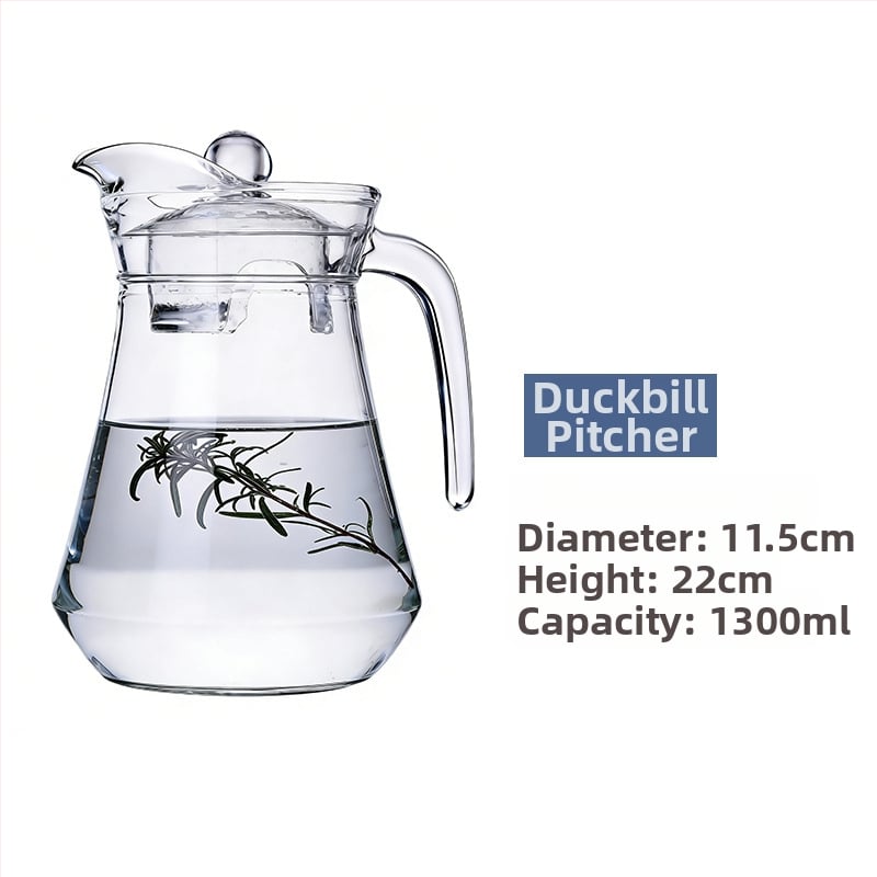 Luminarc γυάλινη κανάτα για κρύο νερό με υφή χτυπήματος – θερμοανθεκτικό γυάλινο δοχείο για χυμούς, τσάι και ποτά