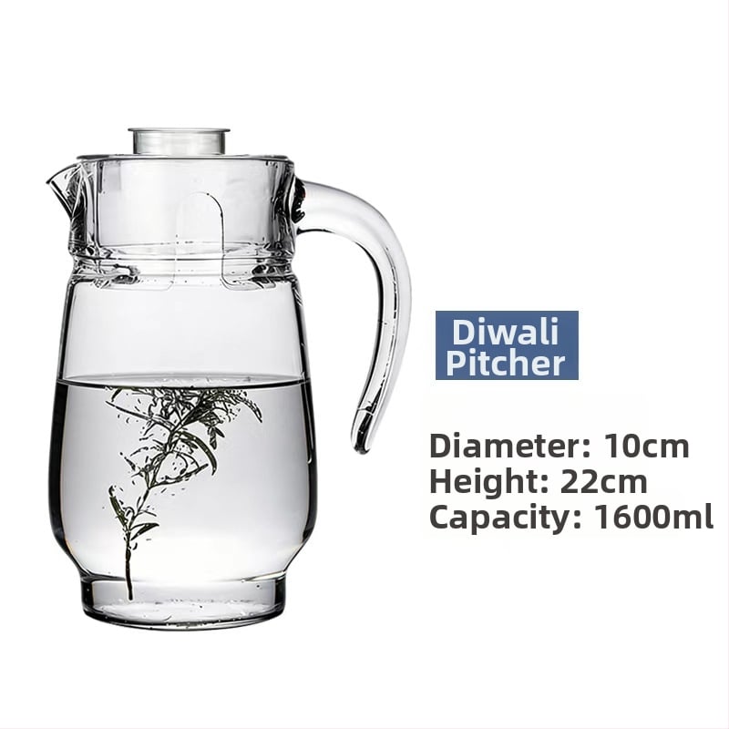 Luminarc γυάλινη κανάτα για κρύο νερό με υφή χτυπήματος – θερμοανθεκτικό γυάλινο δοχείο για χυμούς, τσάι και ποτά