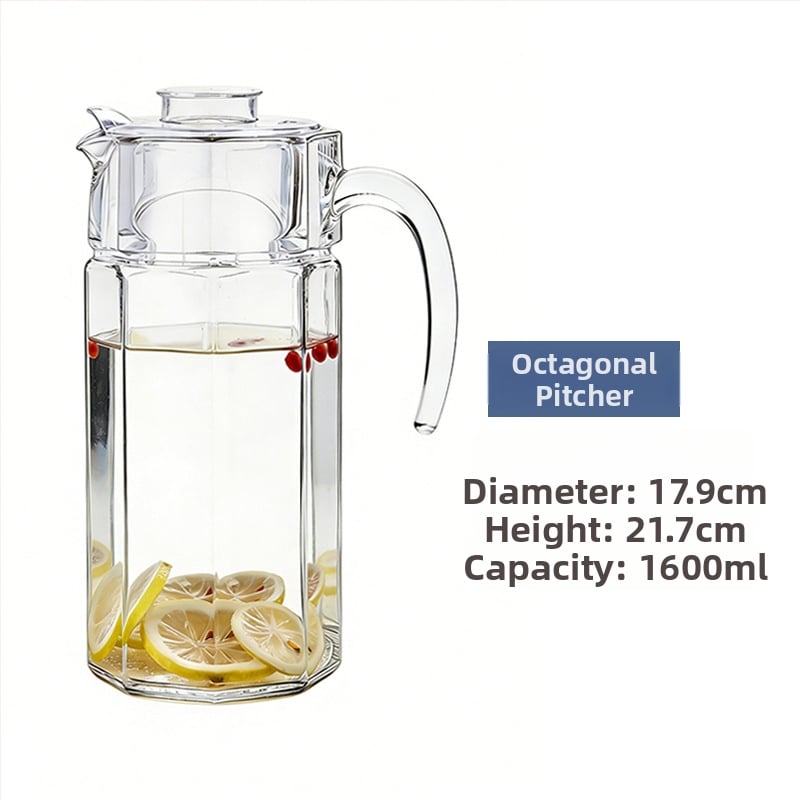 Luminarc γυάλινη κανάτα για κρύο νερό με υφή χτυπήματος – θερμοανθεκτικό γυάλινο δοχείο για χυμούς, τσάι και ποτά