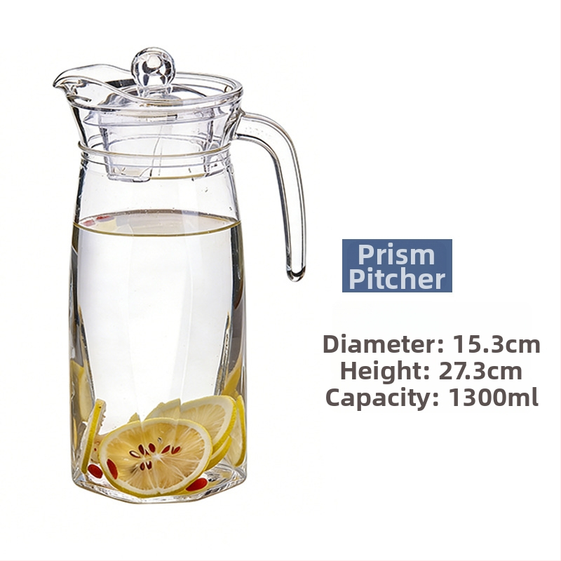 Luminarc γυάλινη κανάτα για κρύο νερό με υφή χτυπήματος – θερμοανθεκτικό γυάλινο δοχείο για χυμούς, τσάι και ποτά