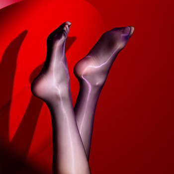 Καλσόν χωρίς ραφές, ultra thin νάιλον, με πόδια, μονόχρωμο μοτίβο, 3D sexy σχέδιο