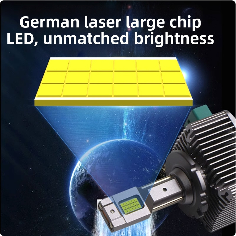 LED D-sorozat autófényszóró izzó, kompatibil D1S/D2S/D3S/D4S/D5S/D8S, 50W, 12V, 8000 lm, IP67, 10000 óra