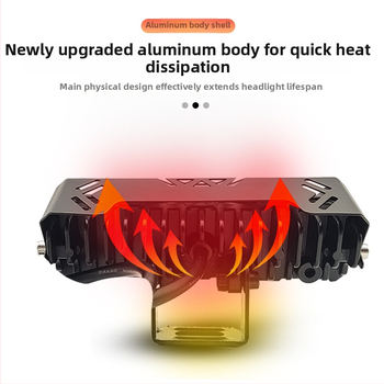 Négylencsés motorkerékpár reflektor — 25W, 8-80V, 1.2A, Alumínium