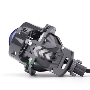 Automobilske LED prednje svjetla s dvostrukim svjetlom i dvostrukom lećom, laserski prozirni leć, univerzalna kompatibilnost s originalnim modelima automobila, aluminijska legura (130W, 12V, 6000 lm, IP68, aluminijska legura)