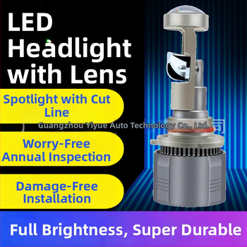 LED prednje svjetla s dvostrukim lećama za vozila, kompatibilni s H7, H8, H11, 9005, 9006