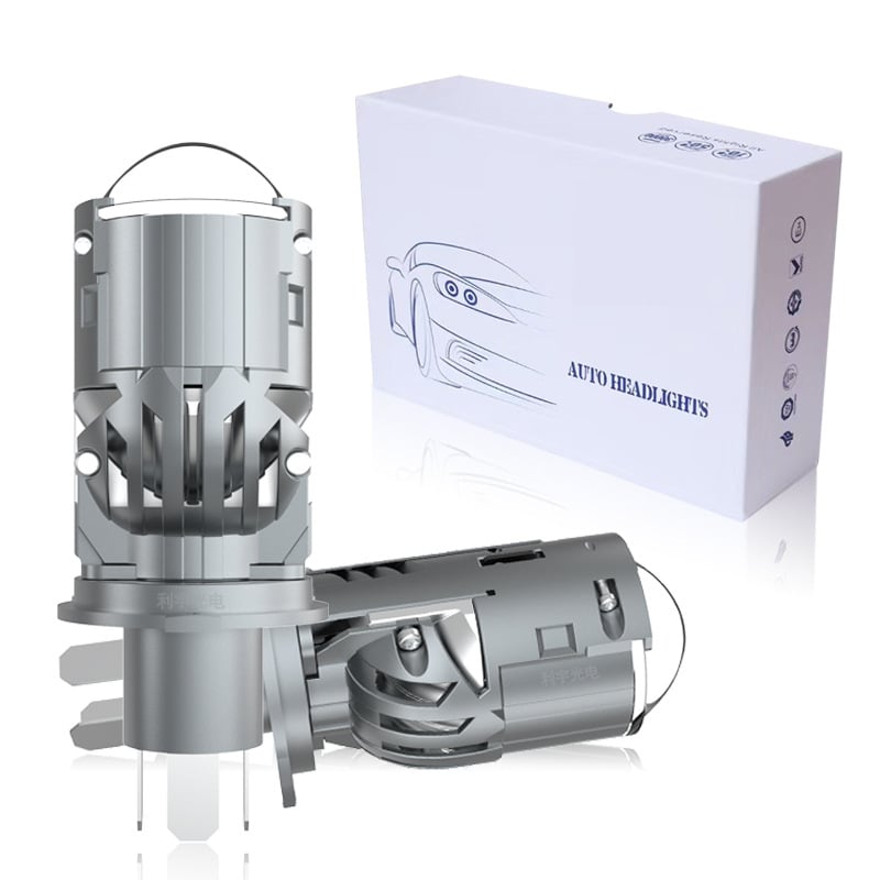 LED H4 LED svjetlo za automobil s M01T fisheye lećom i solenoidnim ventilu, Plug-In, 12V, 50W