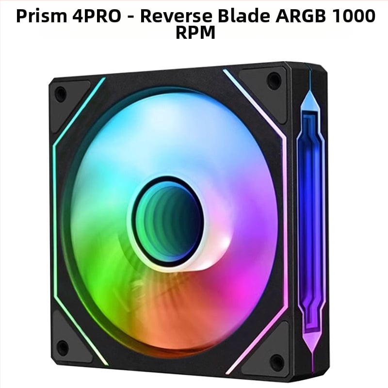 Prism 4PRO 120 mm PWM ARGB számítógépház ventillátor hőmérséklet-szabályozással, 5V 3-pin