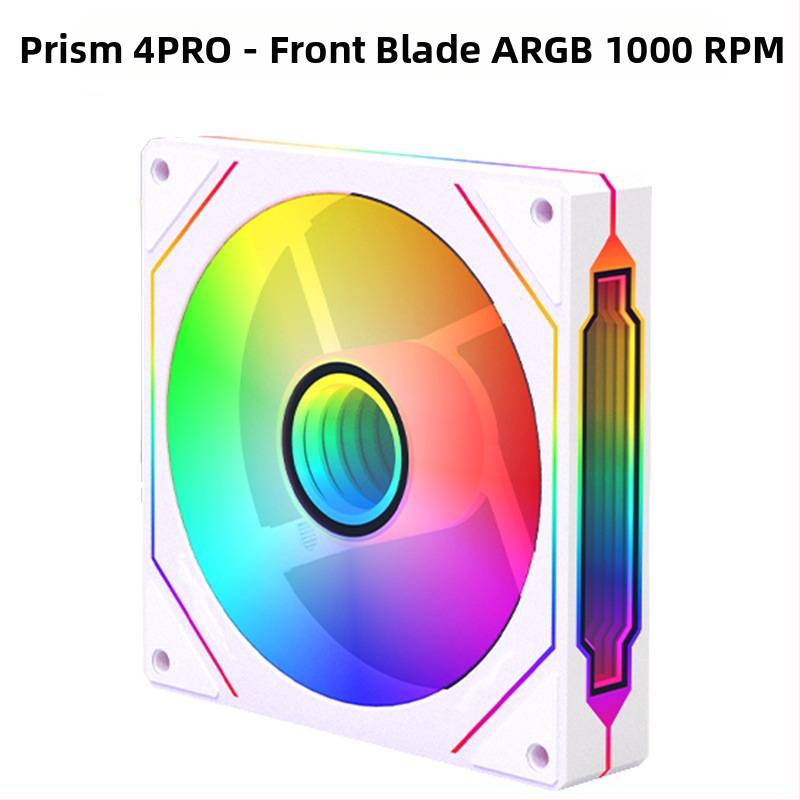 Prism 4PRO 120 mm PWM ARGB számítógépház ventillátor hőmérséklet-szabályozással, 5V 3-pin