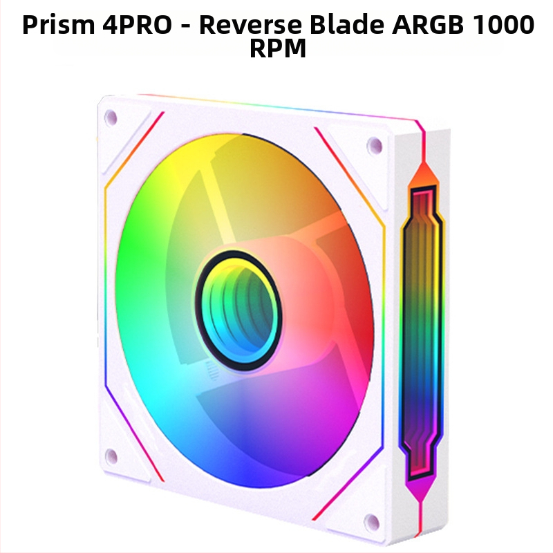 Prism 4PRO 120 mm PWM ARGB számítógépház ventillátor hőmérséklet-szabályozással, 5V 3-pin