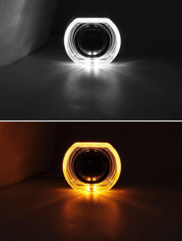 LED prednja leća svjetla s integriranim Angel Eye poklopcem — univerzalna kompatibilnost, IP67, 9-36V, 5W, 500LM