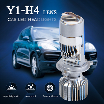 Motorkerékpár LED fényszóró H4 mátrix lencsével, Y1MT, 36W, 12V, IP67