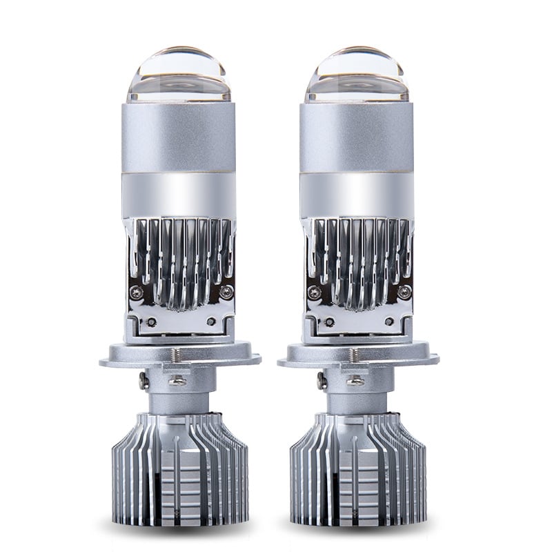 Motorkerékpár LED fényszóró H4 mátrix lencsével, Y1MT, 36W, 12V, IP67