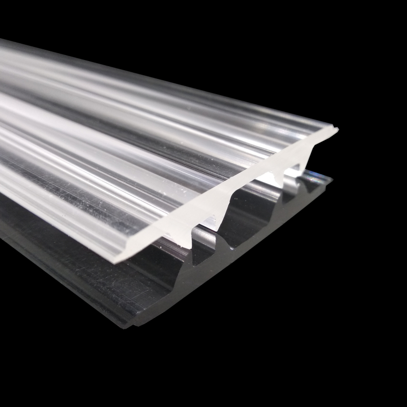 PMMA οπτικοί φακοί με διπλή σειρά και γραμμικοί φακοί φωτισμού, γωνίες δέσμης 30°/60°/90°, διαπερατότητα 89–92%, μοντέλο 7896