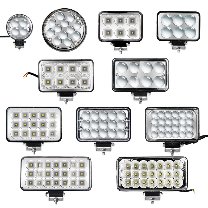 Le Tushun 72W LED prednje svjetlo za kamione, motocikle i električna vozila – 12-80V, IP67, 4200 lm, vijek trajanja 50 000 h, lijevani aluminij + PC, četverokutna reflektirajuća čašica konveksna leća
