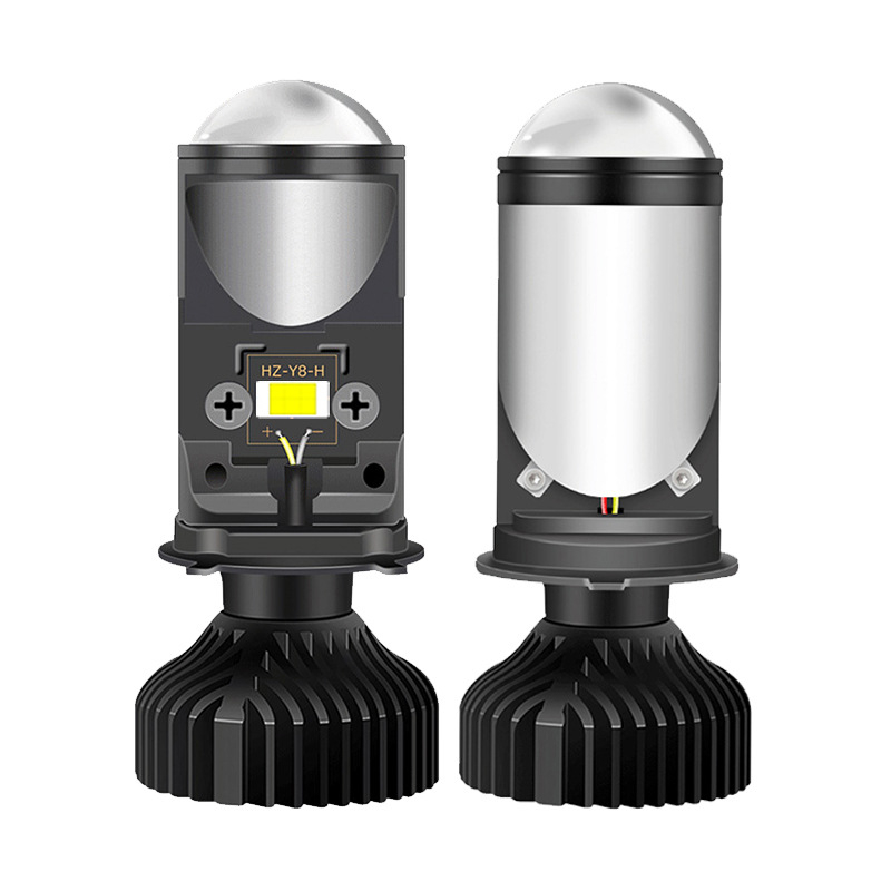 Y6D LED prednje svjetlo s dvostrukim snopom i H4 lećom, univerzalna kompatibilnost, 3800 lm, 60W, aluminijsko kućište