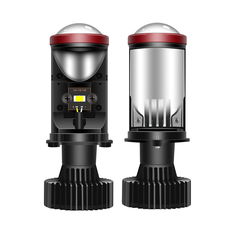 Y6D LED prednje svjetlo s dvostrukim snopom i H4 lećom, univerzalna kompatibilnost, 3800 lm, 60W, aluminijsko kućište