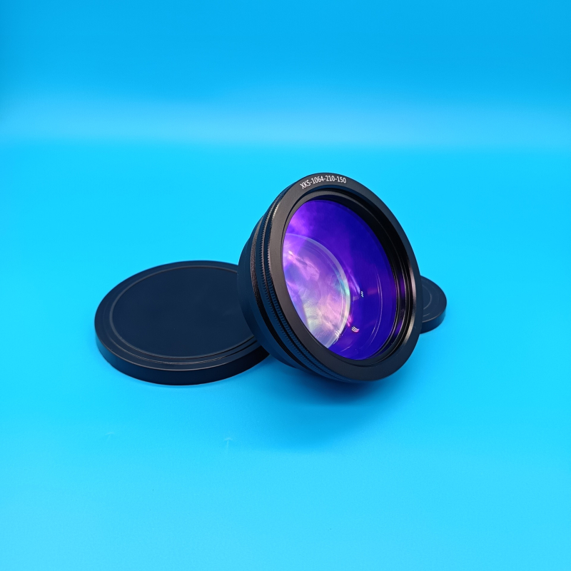 Lézeres jelölőgép lencsefeje, szkennelő mező lencse, optikai szál mező lencse, modell Field Lens, Xin Kai Sheng Optoelectronics