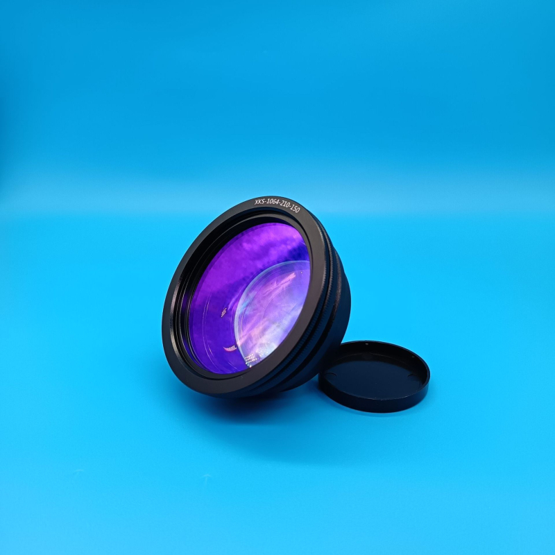 Lézeres jelölőgép lencsefeje, szkennelő mező lencse, optikai szál mező lencse, modell Field Lens, Xin Kai Sheng Optoelectronics