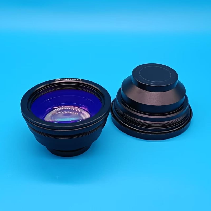 Lézeres jelölőgép lencsefeje, szkennelő mező lencse, optikai szál mező lencse, modell Field Lens, Xin Kai Sheng Optoelectronics