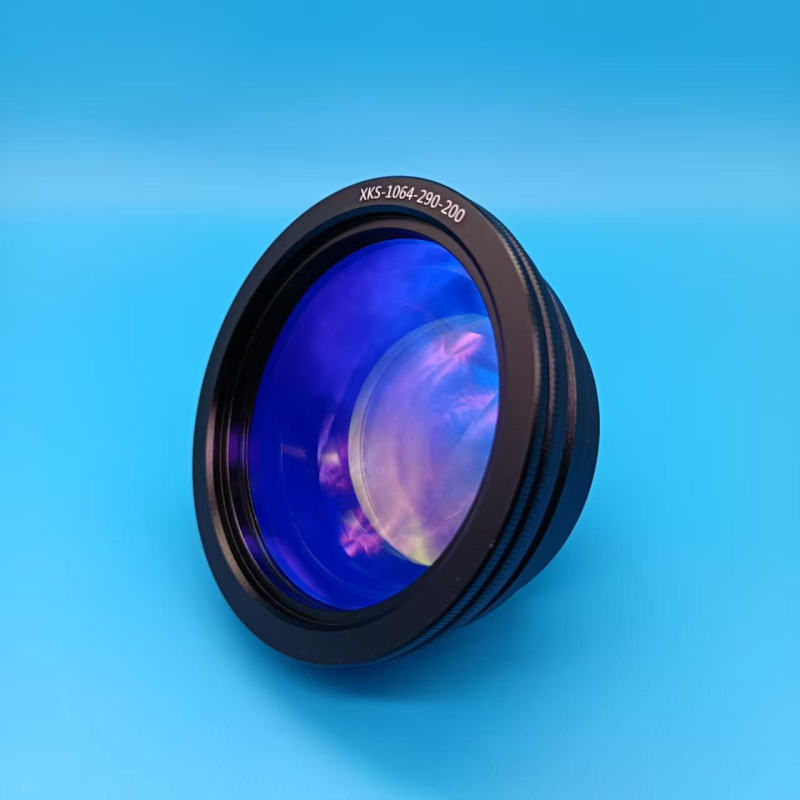 Lézeres jelölőgép lencsefeje, szkennelő mező lencse, optikai szál mező lencse, modell Field Lens, Xin Kai Sheng Optoelectronics