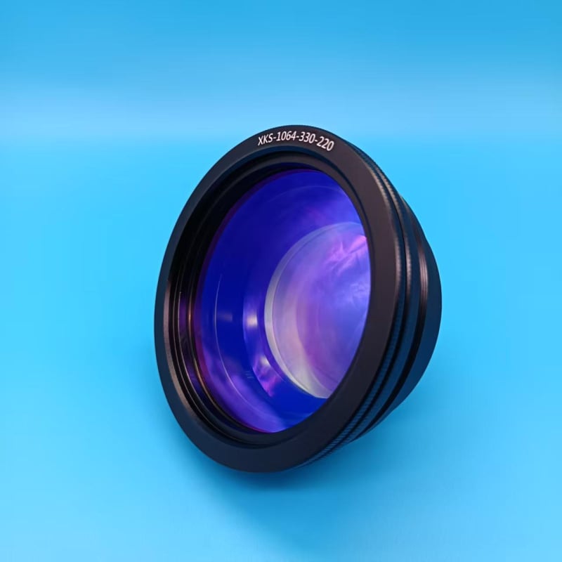 Lézeres jelölőgép lencsefeje, szkennelő mező lencse, optikai szál mező lencse, modell Field Lens, Xin Kai Sheng Optoelectronics
