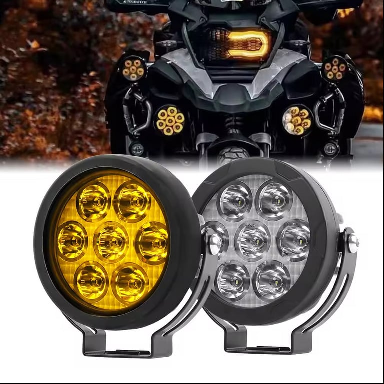 Motorkerékpár LED fényszóró YC-101, 70W, 12-60V, IP67, 6000 lm, 60000 h