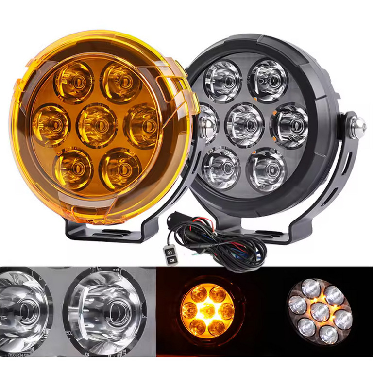 Motorkerékpár LED fényszóró YC-101, 70W, 12-60V, IP67, 6000 lm, 60000 h