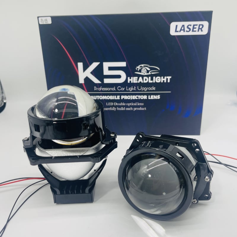 K5 3-inčni univerzalni LED far za automobile i motocikle, s bi-optičkim lećama, usmjeren laser, za visoku i nisku snop