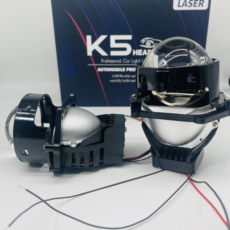 K5 3-inčni univerzalni LED far za automobile i motocikle, s bi-optičkim lećama, usmjeren laser, za visoku i nisku snop