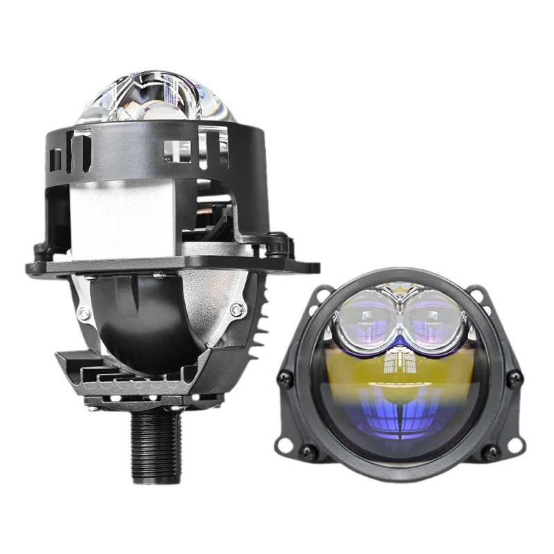 90W LED svjetla s dvostrukim lećama, 3 in, dvostruki laserski snopovi za daljine i bliže, integrirano automobilsko svjetlo
