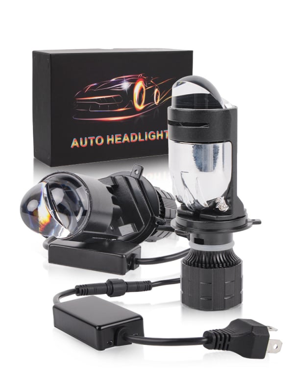 H4 LED матричен фар с леща Matrix, 6200 lm, 12 V, 31 W, IP67, за автомобили и мотоциклети