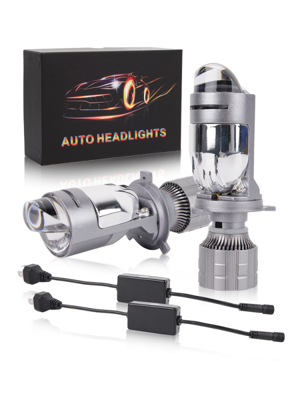 H4 LED матричен фар с леща Matrix, 6200 lm, 12 V, 31 W, IP67, за автомобили и мотоциклети