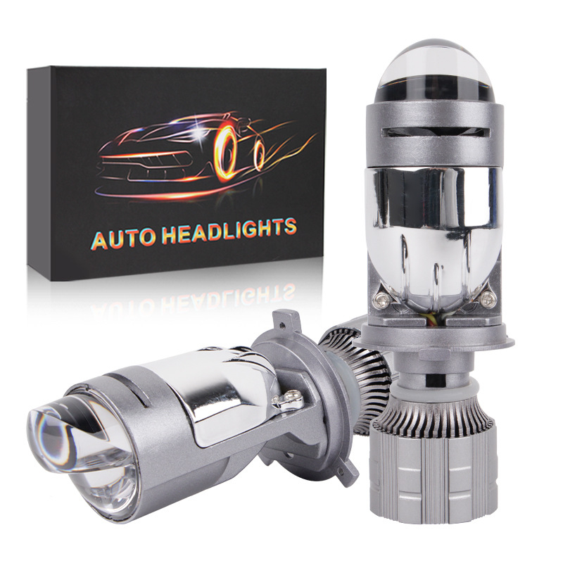 H4 LED матричен фар с леща Matrix, 6200 lm, 12 V, 31 W, IP67, за автомобили и мотоциклети