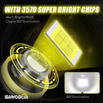 Automobilski LED far F3 - 55W, 12V, 8500LM, IP68