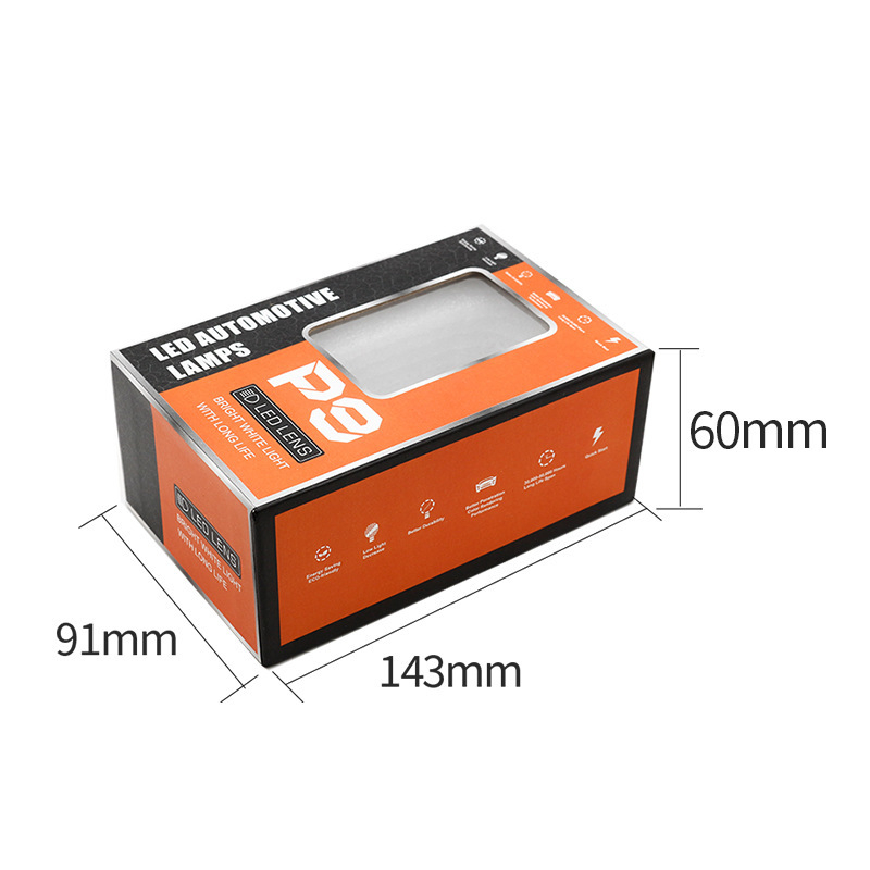Auto LED far s lećom fish-eye, univerzalni H4, 12V, 60W, 6000LM, IP68