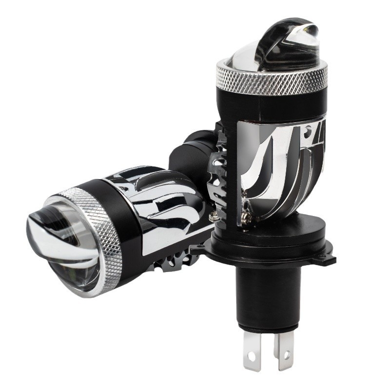 Auto LED far s lećom fish-eye, univerzalni H4, 12V, 60W, 6000LM, IP68