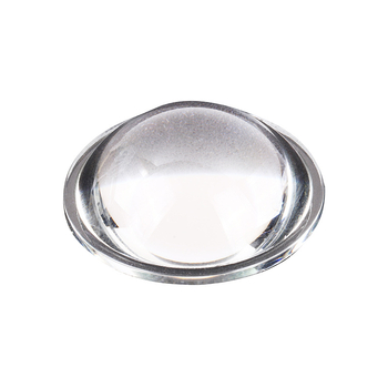 Κυρτός φακός γυαλιού για προβολείς αυτοκινήτων και προβολείς ομίχλης, μοντέλο TJ-85, διαφάνεια >90%, γωνία δέσμης 90°, λειτουργική θερμοκρασία -50 έως 500 °C