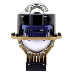 Autó LED fényszóró közvetlen lézerrel, kör alakú dizájn, 75W, 12V, 6000K, nagy fényerő