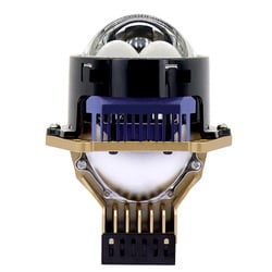 Autó LED fényszóró közvetlen lézerrel, kör alakú dizájn, 75W, 12V, 6000K, nagy fényerő