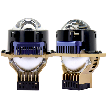 Autó LED fényszóró közvetlen lézerrel, kör alakú dizájn, 75W, 12V, 6000K, nagy fényerő