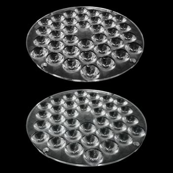 W-140-36 Head Plane Bead Lens LED μονάδα, PMMA σώμα, 25° ομαλός δέσμη / 30° δέσμη με χάντρα, διαπερατότητα φακού 82%, διαπερατότητα υλικού 92%, για LED φωτισμό