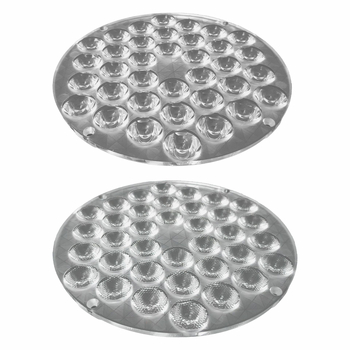W-140-36 Head Plane Bead Lens LED μονάδα, PMMA σώμα, 25° ομαλός δέσμη / 30° δέσμη με χάντρα, διαπερατότητα φακού 82%, διαπερατότητα υλικού 92%, για LED φωτισμό