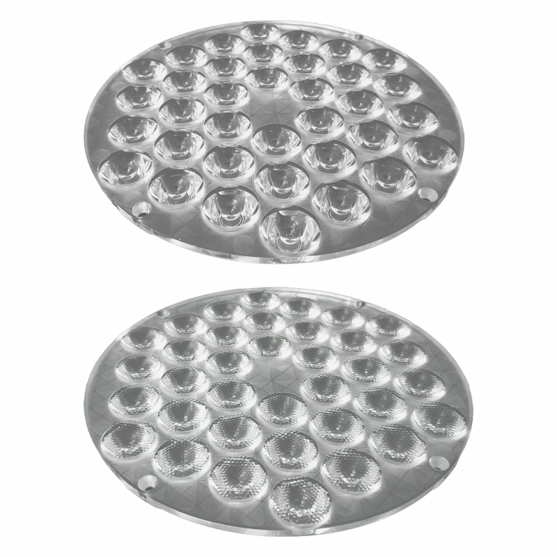 W-140-36 Head Plane Bead Lens LED μονάδα, PMMA σώμα, 25° ομαλός δέσμη / 30° δέσμη με χάντρα, διαπερατότητα φακού 82%, διαπερατότητα υλικού 92%, για LED φωτισμό